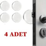 Şeffaf Silikon Mobilya ve Kapı Durdurucu Darbe Pedi 4'lü Set