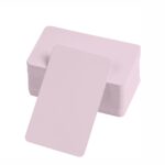 Boş Kelime Kartları 5x8 cm - 50 Adet Oval Kenarlı | Tabu & Not Kartları - Pembe